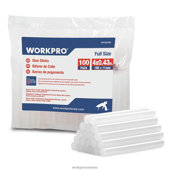 Pachet de 100 de batoane de lipici fierbinte, compatibile cu majoritatea pistoalelor de lipici WORKPRO 2HX80196 nou instrument Pachet de 100 de batoane de lipici fierbinte, compatibile cu majoritatea pistoalelor de lipici WORKPRO 2HX80196 nou instrument